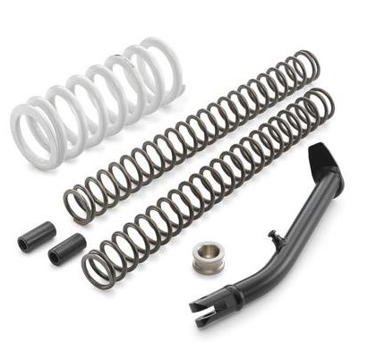 Tieferlegungssätze 25 - 40 mm für KTM Motorräder ab 298,00 Euro  Mit beiden Beinen auf dem Boden!  Mit unserer Tieferlegung bekommst du dein Bike auf eine für dich optimale Sitzhöhe.  Das beudeutet mehr Fahrspaß und mehr Sicherheit für dich - denn erst mit dem richtigen Stand macht Bi ...