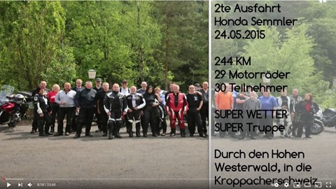 Honda Semmler - 2te Ausfahrt 2015