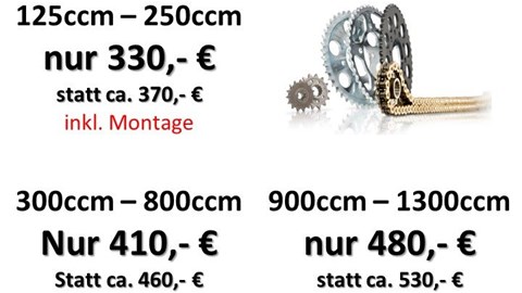 Angeobte Original Kettensätze