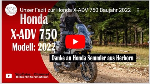 Honda Semmler - Testvideo von Bikerinformation über Honda X-ADV
