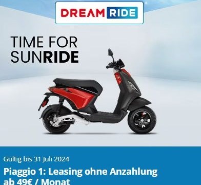 Piaggio 1: Leasing ohne Anzahlung