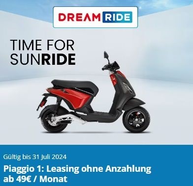 Piaggio 1: Leasing ohne Anzahlung