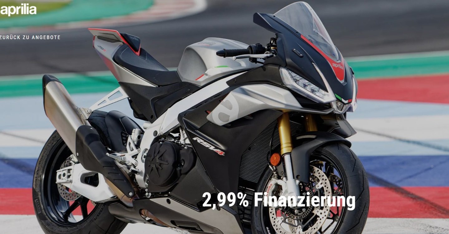 Aprilia 2,99% Finanzierung 