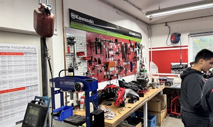Unsere Motorrad-Werkstatt