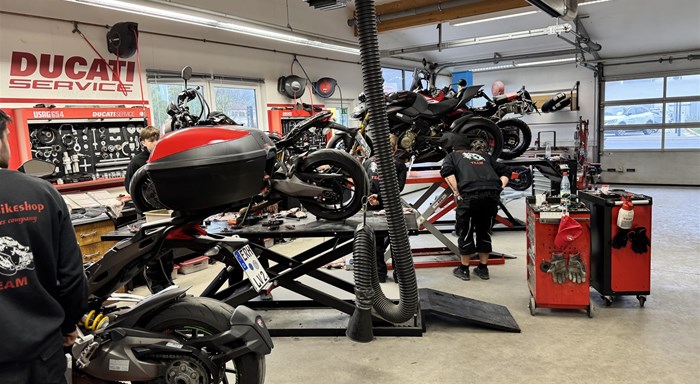 Unsere Motorrad-Werkstatt