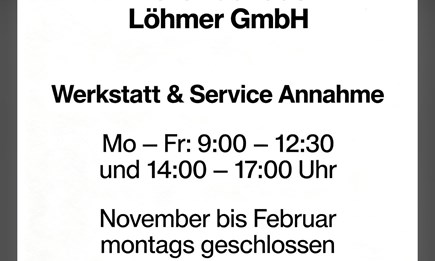 Werkstatt Infos 