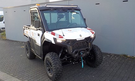 U10Pro Highland mit Sonderfarbe weiß für Arbeitseinsatz