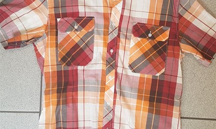 Checkered Shortsleeve M, XXL