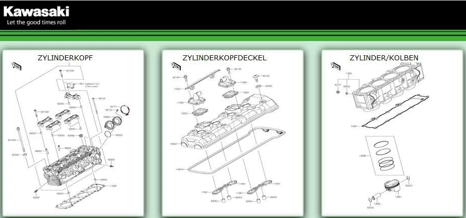 Ersatzteilkatalog Kawasaki Bild 2: Ersatzteilkatalog Kawasaki