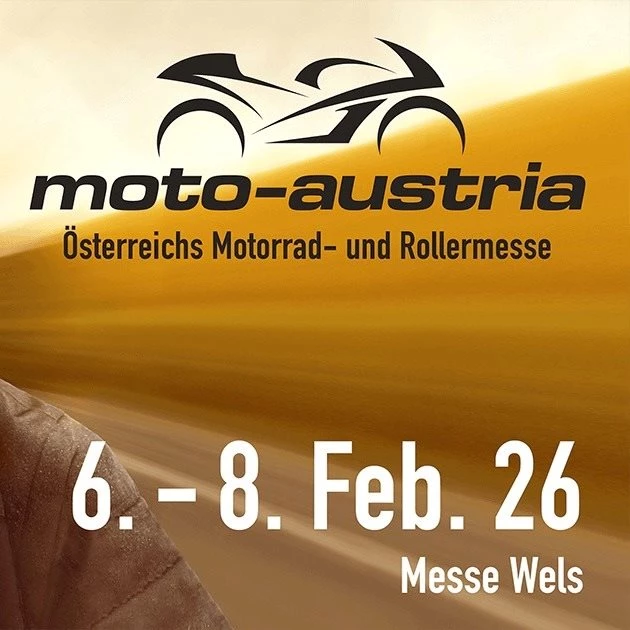 Vorschaubild für Post - Am kommenden Wochenende (6-8.Februar) findet die Moto Austria in Wels statt – die größte heimische Motorradmesse!

Unser Verkaufs-Team ist am Triumph-Stand Halle21 D40 vertreten und gemeinsam präsentieren wir Euch die neuesten Modelle für 2026! Schaut vorbei und genießt mit uns einen spannenden Messetag mit all den Neuheiten!

Also: Messe besuchen, Infos einholen und dein Traum Bike aussuchen!

#ForTheRide #triumphmotorcycles #triumphsteiermark  #motoaustria #messewels
