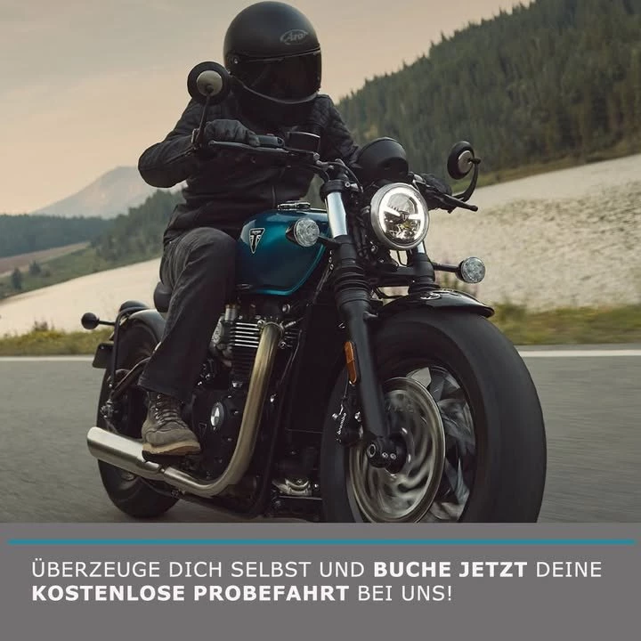 Vorschaubild für Post - Die Triumph Bonneville Bobber ist mehr als nur ein Motorrad – sie ist ein Statement. Klassischer Bobber-Look, moderne Technik und der unverwechselbare Charakter eines großen Zweizylinders machen sie zu einer der emotionalsten Maschinen im Triumph-Line-up.

👉 Überzeuge dich selbst und buche jetzt deine kostenlose Probefahrt bei uns!

Spüre den Druck des 1200-ccm-Motors, genieße den einzigartigen Sound und erlebe das unvergleichliche Bobber-Feeling live auf der Straße.

🏍️ Wir freuen uns auf deinen Besuch!

🔗 Triumph Steiermark: 
https://triumph-steiermark.at/de/content-probefahrt-buchen