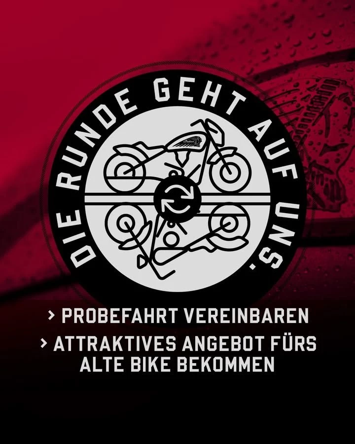 Vorschaubild für Post - Wir haben die Probefahrt-Aktion verlängert, schaut gerne bei uns bis Ende September vorbei! #indianmotorcycle #probefahrt