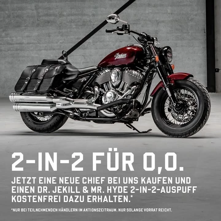 Vorschaubild für Post - Die Aktion läuft weiter, kommt vorbei. #indianmotorcycle