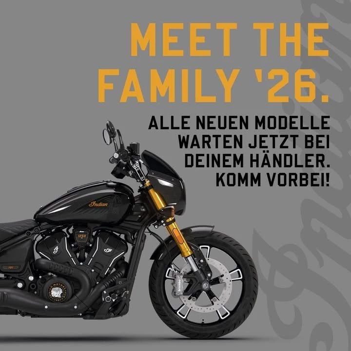 Vorschaubild für Post - Die 2026er Modelle findet ihr jetzt bei uns, schaut vorbei! #indianmotorcycle