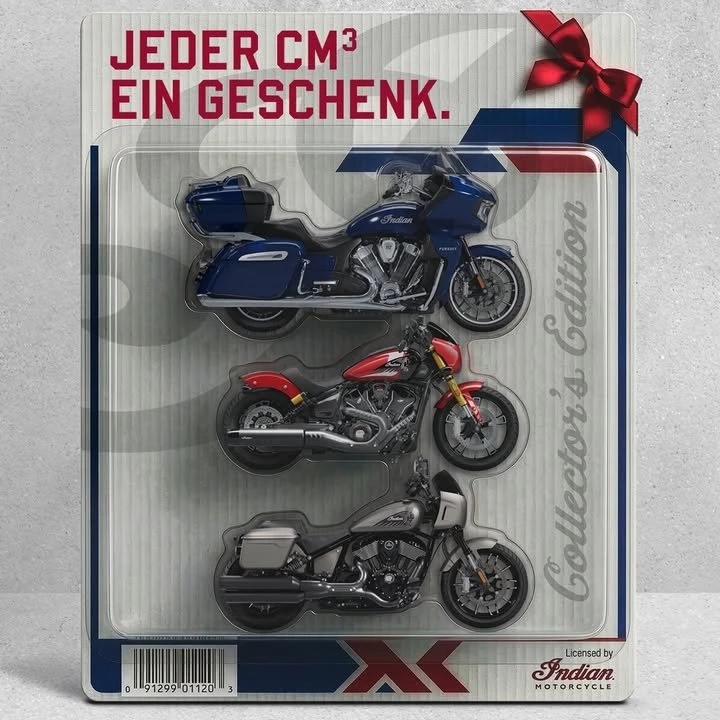 Vorschaubild für Post - Zu unserem 125. schenken wir Euch einen Euro Geburtstagsnachlass pro cm³ gültig beim Kauf einer Scout, Chief oder Powerplus Modelljahr 2025. Schaut vorbei!
#indianmotorcycle
