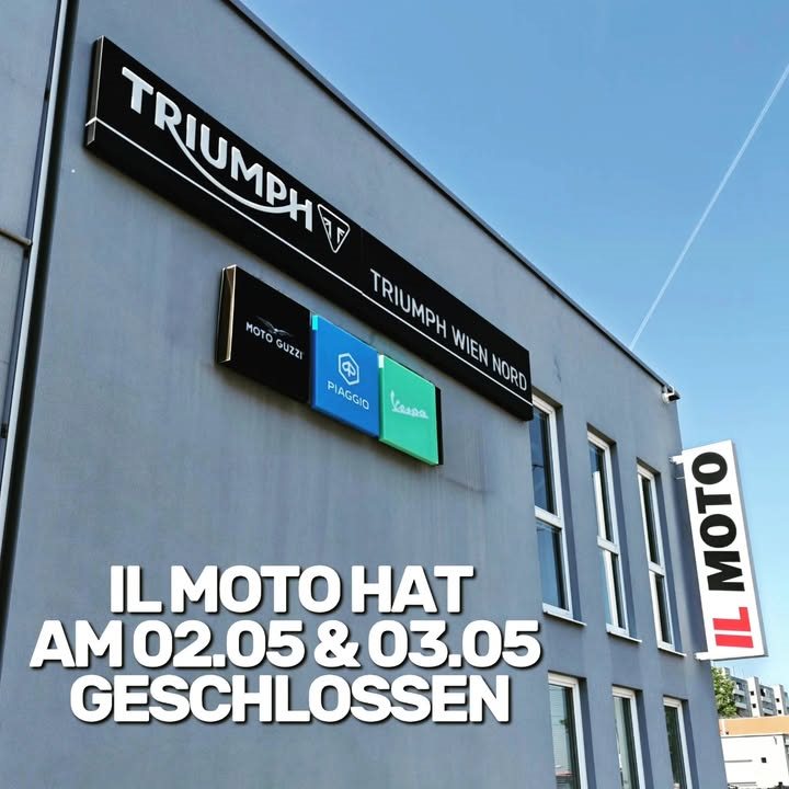 Vorschaubild für Post - Liebe IL MOTO Kunden, wir haben am Freitag, den 02.05.25 & am Samstag, den 03.05.25 geschlossen. Wir können eure Anfragen wieder ab Montag, den 05.05.25 bearbeiten.