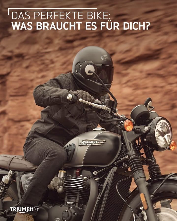 Vorschaubild für Post - Einen kernigen Sound? Jede Menge PS unterm Sattel? 
Oder einfach eine treue Seele, die dich bei keiner Tour im Stich lässt?

Wonach du auch suchst: Wir haben's für dich. 💪

Konfiguriere dein Traumbike jetzt online:
🔗 https://www.triumphmotorcycles.at/configure