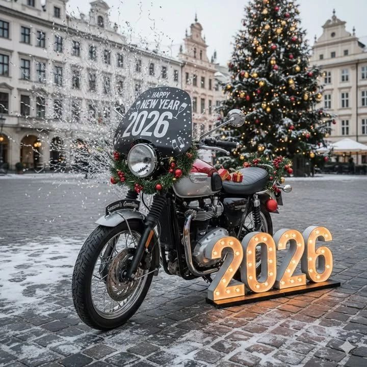 Vorschaubild für Post - Ho, Ho, Ho Motorradfans,

ein ereignisreiches Jahr neigt sich dem Ende zu. Wir hoffen, Ihr konntet 2025 viele unvergessliche Kilometer auf Eurer Maschine sammeln – egal ob auf der Jagd nach der Bestzeit oder beim entspannten Cruisen in den Feierabend.

Wir möchten uns ganz herzlich bei Euch für das Vertrauen und die Treue bedanken. Es macht uns riesigen Spaß, Euch bei Eurer Leidenschaft für TRIUMPH, KAWASAKI oder auch für andere Motorräder zu begleiten.

Genießt die Feiertage im Kreise Eurer Liebsten, tankt ordentlich Kraft und komm gut ins neue Jahr. Wir freuen uns schon jetzt darauf, Euch 2026 wieder bei uns im Laden zu sehen – spätestens zum Saisonstart!

DLzG (Die Linke zum Gruß) und frohe Weihnachten,
Dein Team von TRIUMPH Gera