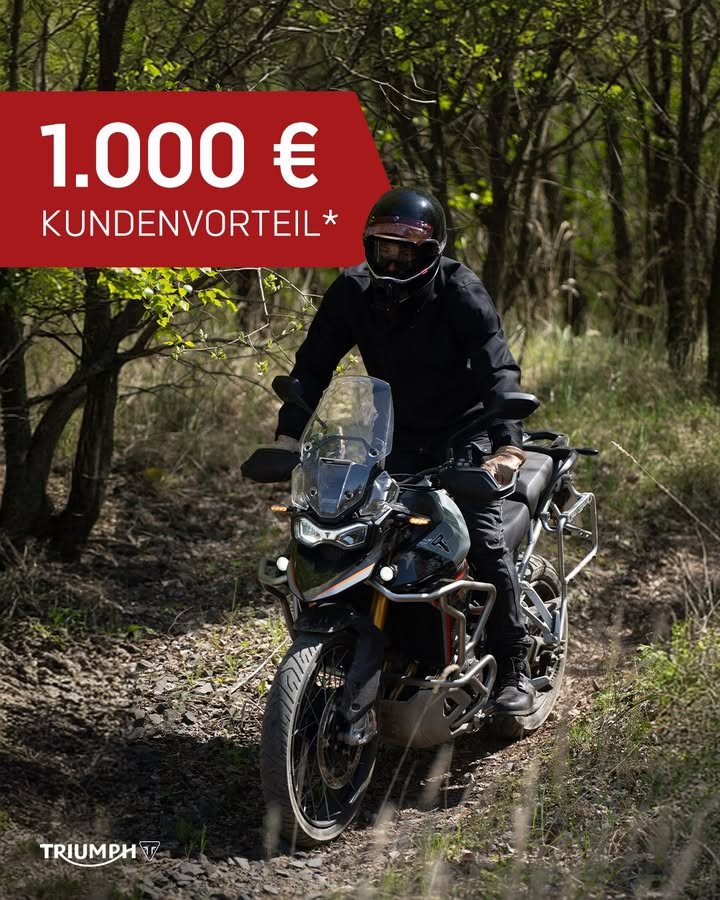Vorschaubild für Post - Schon mal eine(n) Tiger im hohen Gras gesehen?

Die Safari für Zuhause gibt's jetzt mit ganzen 1.000 € Kundenvorteil!*

🔗 www.triumph-gera.de
*Gültig für den Kauf einer Tiger 900 Desert oder Alpine Edition, Angebotsdetails siehe Webseite