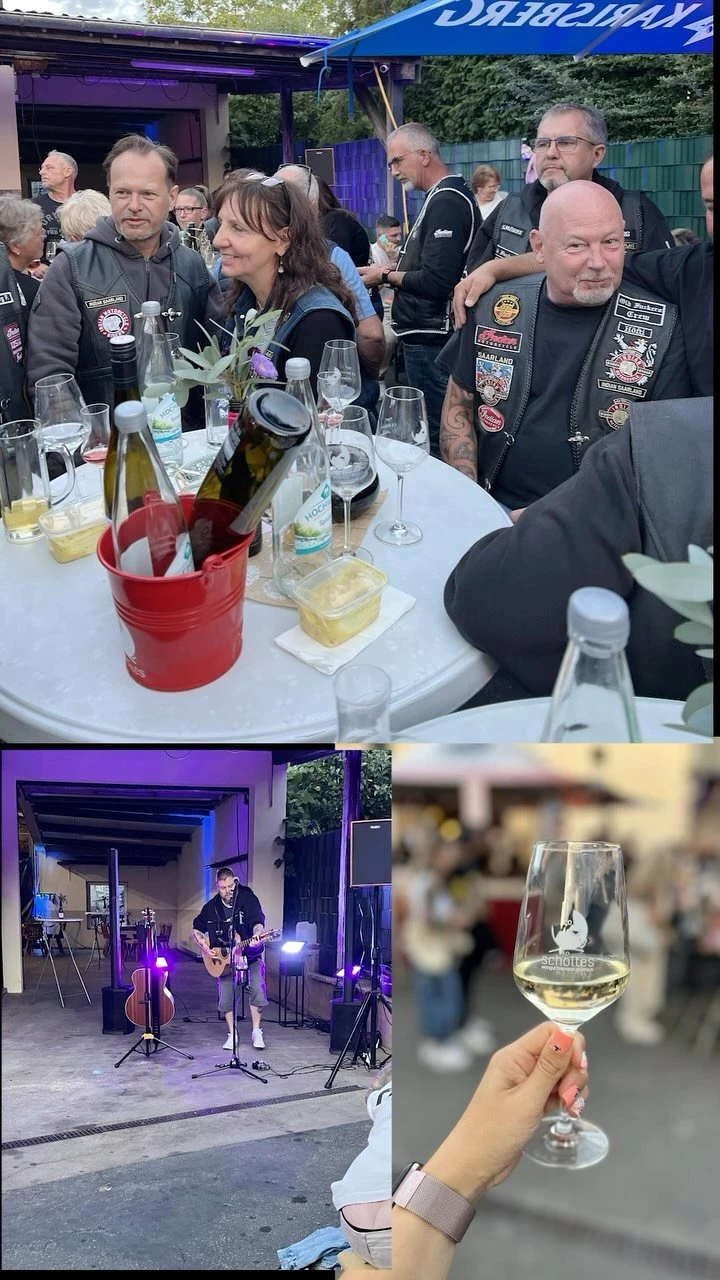 Vorschaubild für Post - 🧰⚒️ Werkstass Monday 🧰⚒️
 
Wir haben den Chef mal wieder zu Hause gelassen und waren alleine unterwegs 🤭
Auf die saarländisch/pfälzische Freundschaft, guten Wein und die beste Gesellschaft.
Immer wieder gerne.
@weingutscholtes 

#wine&bike #detzem #weingut #musik #party