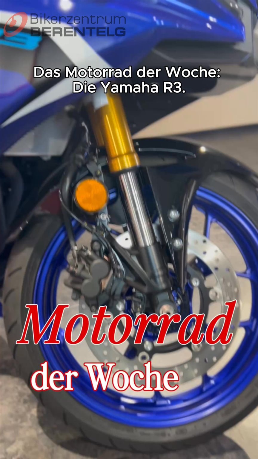 Vorschaubild für Post - 🏍️ Motorrad der Woche: Yamaha R3 🏍️

Leicht, agil und sportlich – die Yamaha R3 bringt echtes Supersport-Feeling auf die Straße. Mit ihrem drehfreudigen 2-Zylinder, dynamischem Fahrwerk und aggressivem R-Design ist sie perfekt für Einsteiger und alle, die maximalen Fahrspaß wollen.

✨ Highlights:
✅ 321 cm³ Zweizylinder mit sportlichem Sound
✅ Supersport-Optik inspiriert von der R1
✅ Kompaktes, leichtes Handling – ideal für Stadt & Landstraße
✅ Top Preis-Leistung für sportliche Fahrer

👉 Komm vorbei, schau dir die Yamaha R3 live bei uns an und sichere dir dein Fahrerlebnis!

#MotorradDerWoche #YamahaR3 #RideYourWay #BikerLife #berentelg #bikerzentrumberentelg #meppen #onroad #bikelove #biker #bikedaily #testride #rentabike #rentbike #motorrad #750qmbikerparadies