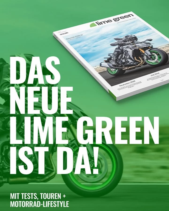 Vorschaubild für Post - Bereit für frischen Lesestoff voller Kawasaki-Leidenschaft? 💚
Dann hol dir die neue Lime Green Ausgabe #01/26 jetzt  bei uns im Haus! 📰

Dich erwarten Themen so vielseitig wie Kawasaki selbst:
✖️ Die Modellneuheiten 2026 – darunter die neue KLE500 & KLE500 SE, die kraftvolle Z1100 & Z1100 SE sowie die überarbeiteten Ninja ZX-10R / ZX-10RR
✖️ Rückblicke auf 5 Jahrzehnte Z-Tradition, die Historie der KLE500 und das Jubiläum der Z650RS
✖️ Motorsport pur: Jonathan Rea, die Ninja Cups & weitere Racing-Highlights
✖️ Abenteuer garantiert: inspirierende Touren wie die legendäre Route des Grandes Alpes
✖️ News, Zubehörtrends, Events – plus ein Gewinnspiel 🎉

Das Magazin wurde komplett überarbeitet und bietet jetzt noch mehr Qualität, Tiefe und echtes Kawasaki-Feeling.

Hol dir deine Ausgabe bei uns im Haus – nur solange der Vorrat reicht! 💚🏍️

 https://scpl.io/4970_kawasaki_8789