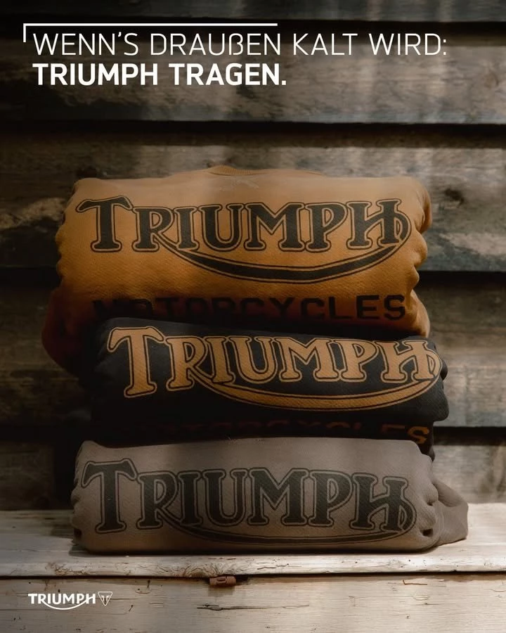 Vorschaubild für Post - Entdecke unsere große Auswahl an Freizeitbekleidung für jede Jahreszeit, jetzt bei uns im Showroom!
>> https://www.triumph-neureichenau.de/de <<