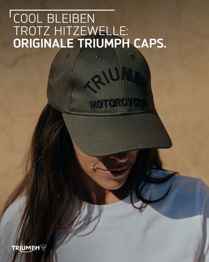 Vorschaubild für Post - Wir haben viele verschiedene Caps für dich auf Lager, damit du auch bei heißen Temperaturen einen kühlen Kopf bewahrst. 👌
Komm vorbei!
>> https://triumph-niederoesterreich.at/de <<