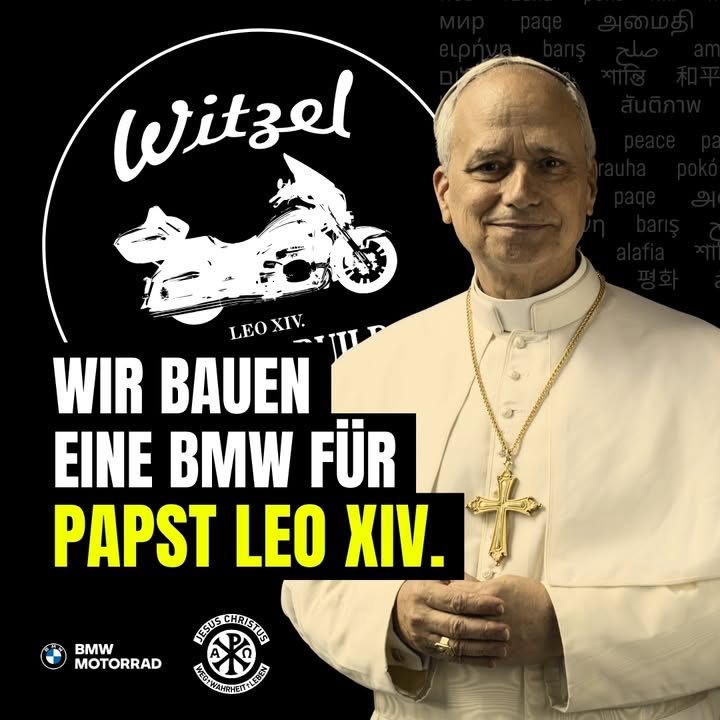 Vorschaubild für Post - 𝐌𝐚𝐧𝐜𝐡𝐦𝐚𝐥 𝐠𝐞𝐡𝐭 𝐞𝐬 𝐮𝐦 𝐦𝐞𝐡𝐫 𝐚𝐥𝐬 𝐧𝐮𝐫 𝐮𝐦𝐬 𝐌𝐨𝐭𝐨𝐫𝐫𝐚𝐝𝐟𝐚𝐡𝐫𝐞𝐧. ❤️
Mit der BMW R 18 für 𝐏𝐚𝐩𝐬𝐭 𝐋𝐞𝐨 𝐗𝐈𝐕. möchten wir – gemeinsam mit den JESUS BIKER International und BMW Motorrad Deutschland – ein Zeichen setzen: Für Hoffnung, für Zusammenhalt und für die Kinder in Madagaskar. 🙏

Dieses Bike steht nicht nur für Leidenschaft und Handwerkskunst, sondern vor allem für Solidarität. Jeder Kilometer, jede Schraube, jede Stunde Arbeit fließt in ein Ziel: 𝐊𝐢𝐧𝐝𝐞𝐫𝐧 𝐞𝐢𝐧𝐞 𝐛𝐞𝐬𝐬𝐞𝐫𝐞 𝐙𝐮𝐤𝐮𝐧𝐟𝐭 𝐳𝐮 𝐬𝐜𝐡𝐞𝐧𝐤𝐞𝐧 – mit Bildung, medizinischer Versorgung und sauberem Wasser. 🌍✨

👉 Wer möchte, darf das einzigartige Motorrad noch 𝐇𝐞𝐮𝐭𝐞 𝐛𝐢𝐬 𝟏𝟑 𝐔𝐡𝐫, 𝐥𝐢𝐯𝐞 𝐛𝐞𝐢 𝐮𝐧𝐬 𝐢𝐧 𝐒𝐞𝐧𝐧𝐟𝐞𝐥𝐝 𝐛𝐞𝐬𝐢𝐜𝐡𝐭𝐢𝐠𝐞𝐧. Danach startet seine Reise Richtung Rom. 🇮🇹

#BMWMotorrad #MotorradWitzel #JesusBiker #R18Transcontinental
#HoffnungAufZweiRädern #RideForHope #CharityRide
#KinderInMadagaskar #GemeinsamStark #FaithAndRide
#BikerMitHerz #FromSennfeldToRome #LiveBesichtigen
#BMWWelt #LoveOnWheels #PapstBike