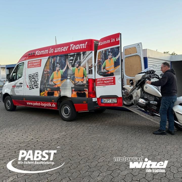 Vorschaubild für Post - Die Reise beginnt! ✨🏍️

Heute ist es soweit: Unser einzigartiges Papst-Bike wird feierlich in den Transporter geladen – bereit für seine ganz besondere Mission. 🙌

Unter dem Motto: „Pabst fährt zum Papst“ startet die spannende Reise Richtung Vatikan. pabsttransport

Ein Stück Motorradleidenschaft, Handwerkskunst und Herzblut aus Schweinfurt auf dem Weg zu Papst Leo XIV. – Gänsehautmoment pur! 💯

#DieReiseBeginnt #PapstBike #PabstFährtZumPapst #MotorradLiebe #BMWMotorrad #JesusBiker #Schweinfurt #pabsttransport 

BMW Motorrad Deutschland