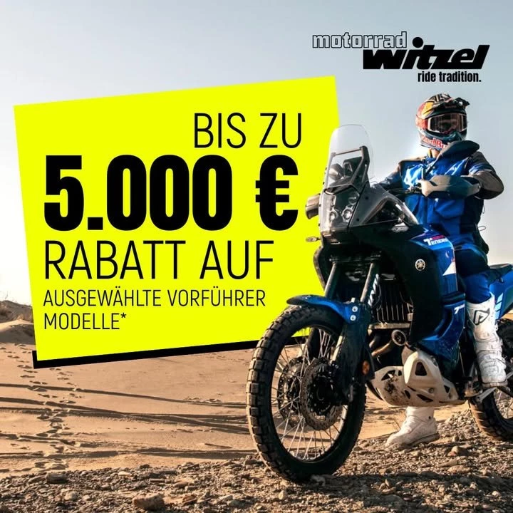 Vorschaubild für Post - JETZT ZUSCHLAGEN & RICHTIG SPAREN! 🔥

Spare bis zu 5.000 € auf ausgewählte Vorführmodelle!
*Nur für kurze Zeit und solange der Vorrat reicht – und nur auf Bestandsfahrzeuge!

💥 Dein Traumbike wartet schon – aber nicht lange! 💥
👉 Schnell sein lohnt sich!

#MotorradLiebe 🏍️ #AngebotDesMonats 💰 #VorführerSale #MotorradDeal #Sparaktion #MotorradLeben #Schnäppchenjäger #SolangeVorratReicht #MotorradFieber #RideNow #MotorradWitzel #Sennfeld