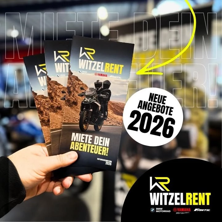Vorschaubild für Post - 🏍️🔥 Miete Dein Abenteuer – Saison 2026 startet jetzt! 🔥🏍️

Du willst raus auf die Straße, den Fahrtwind spüren und endlich wieder echtes Freiheitsgefühl erleben? Dann ist WitzelRent – Motorradverleih genau dein Ding! 😎
Egal ob du dein Traumbike testen, mit Freunden auf Tour gehen oder als Wiedereinsteiger durchstarten willst – wir haben das passende Motorrad für dich!

✨ Deine Möglichkeiten:

🏍️ Traumbike testen – ausgiebig fahren statt nur träumen
👥 Touren mit Freunden – gemeinsam mehr erleben
🔄 Wiedereinstieg leicht gemacht – finde dein perfektes Bike
🌤️ Saisonal fahren – flexibel ohne eigenes Motorrad
🔧 Mobil bleiben – während dein Bike in der Werkstatt ist

👉 Unser neuer Flyer zeigt dir die besten Deals für die Saison 2026 – und das schon ab 49€! 🔥

👉Mehr Infos: https://www.motorradwitzel.de/de/motorrad-mieten

#MotorradWitzel #WitzelRent #Motorradliebe #RideMore #Motorradverleih #BikeLife #FreiheitAufZweiRädern #Flyer #Mieten #Sennfeld #Schweinfurt