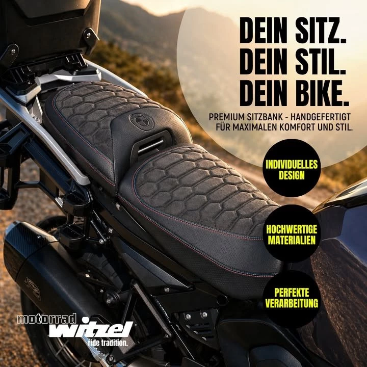 Vorschaubild für Post - 🔥 Dein Bike verdient mehr als Standard.

𝗗𝗘𝗜𝗡 𝗦𝗜𝗧𝗭. 𝗗𝗘𝗜𝗡 𝗦𝗧𝗜𝗟. 𝗗𝗘𝗜𝗡 𝗕𝗜𝗞𝗘.

Erlebe, wie sich echte Handwerkskunst anfühlt:
✔️ Individuelles Design – genau nach deinem Geschmack
✔️ Hochwertige Materialien – spürbar bei jeder Fahrt
✔️ Perfekte Verarbeitung – bis ins kleinste Detail

Mach aus deinem Motorrad ein Statement – auf der Straße und beim Komfort.

👉 Bereit für dein Upgrade? Melde dich bei uns!

#Motorrad #CustomBike #RideInStyle #PremiumQuality #Handmade #bikelife #MotorradWitzel #Schweinfurt #Sennfeld