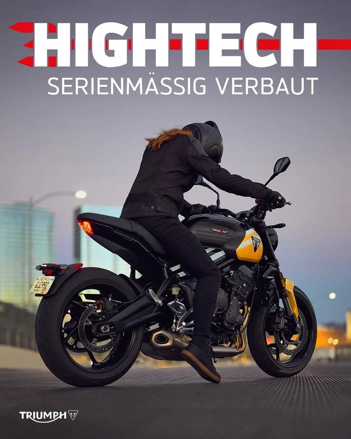 Vorschaubild für Post - Hightech ohne Aufpreis, alles serienmäßig in der Trident 660 verbaut 👌

✅ Quickshifter
✅ Tempomat
✅ Optimiertes Kurven-ABS
✅ Neuer Fahrmodus "Sport"
✅ My Triumph Konnektivitätsmodul

Lerne sie jetzt bei uns im Showroom kennen!
>> https://www.triumph-wuerzburg.de <<