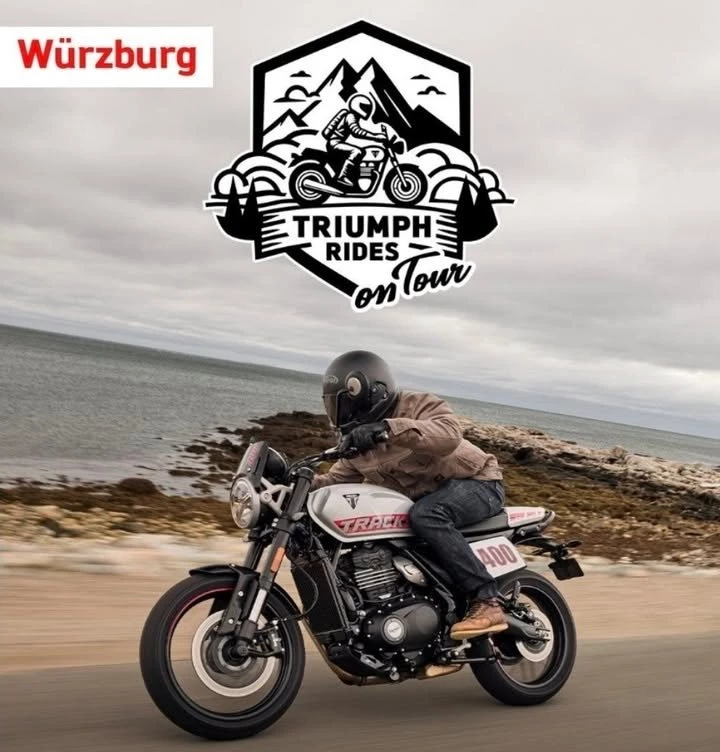 Vorschaubild für Post - TRIUMPH Rides on Tour 2026: Brit-Bike-Feeling live bei Louis in Würzburg

Motorräder wollen nicht erklärt, sondern gefahren werden. Unter diesem Motto macht TRIUMPH Rides on Tour 2026 Halt in Unterfranken: Am 29. und 30. Mai kommt die britische Traditionsmarke direkt zu uns zu Louis nach Würzburg.