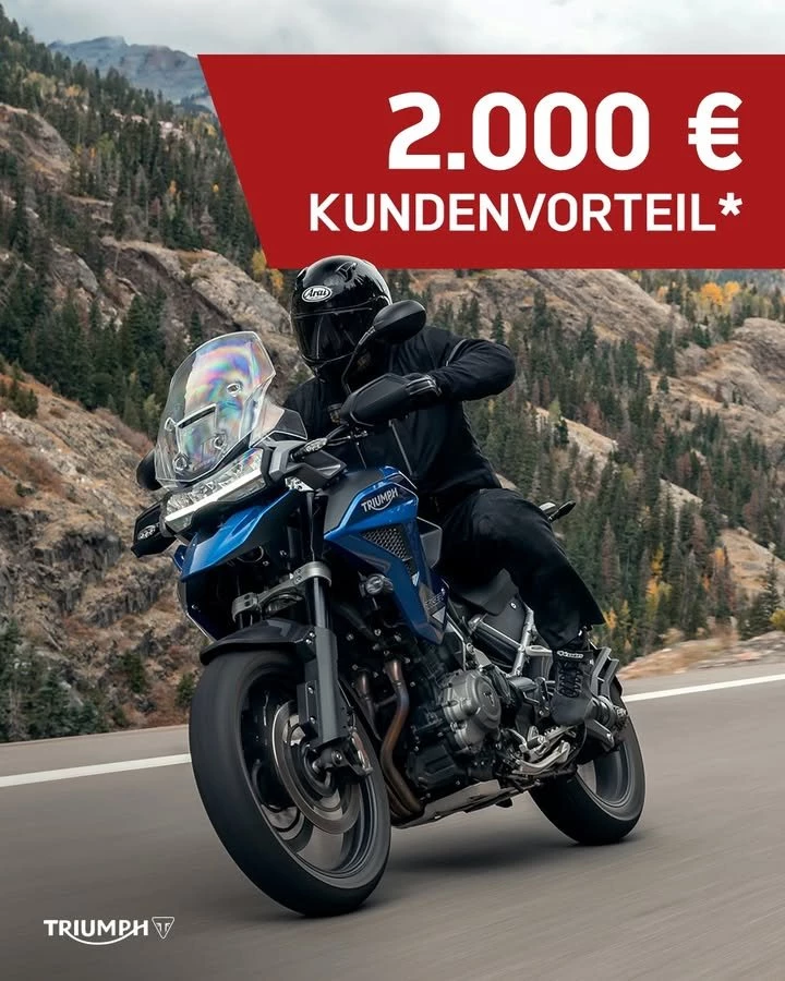 Vorschaubild für Post - Bereit für jedes Abenteuer? Die Tiger 1200 bringt dich dorthin, wo andere nur träumen. 
Und aktuell gibt's noch ganze 2.000 € Kundenvorteil* bis 30.09.2025 - warte also nicht zu lange, sondern lerne dein neues Traummotorrad bei uns im Showroom kennen.

>> https://www.triumph-bonn.de <<
*Angebotsdetails siehe Webseite