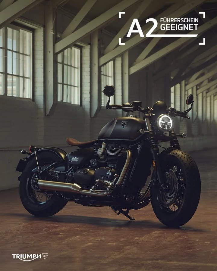 Vorschaubild für Post - Für unsere neuen Bonneville-Modelle gibt es jetzt Umrüst-Kits!

Damit erfüllen sie nach dem Umbau die Anforderungen der Führerscheinklasse A2 und können später problemlos wieder entfernt werden. 💪

Wir beraten dich gern dazu!
>> https://www.triumph-bonn.de <<