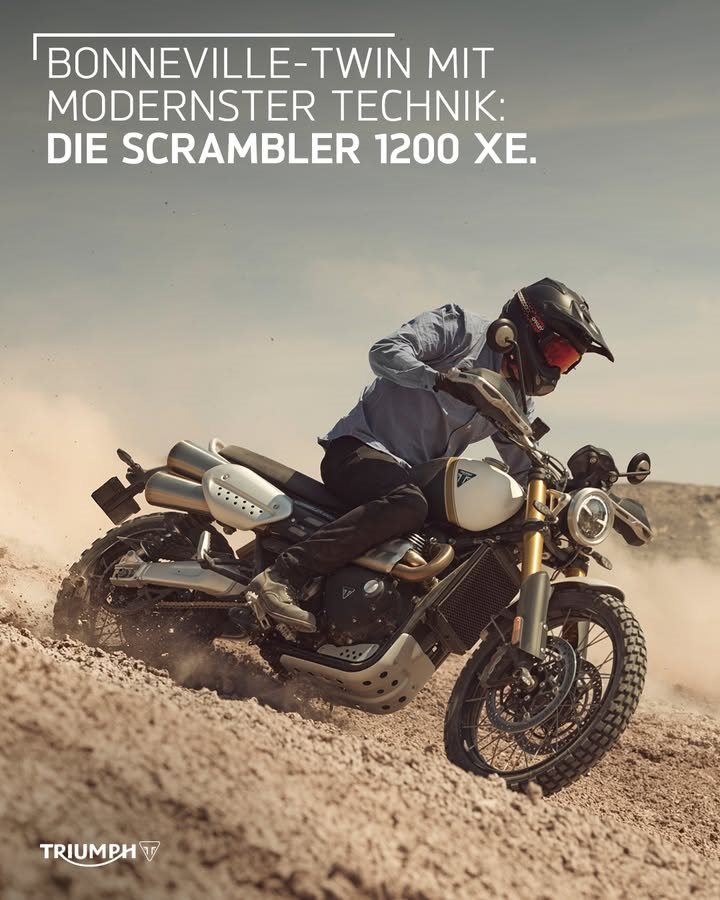 Vorschaubild für Post - Sanft, reaktionsschnell und voller klassischem Charakter, mit starkem Drehmoment über das gesamte Drehzahlband: Das ist die neue Scrambler 1200 XE. 

Bereit für eine Ausfahrt?
🔗 www.triumph-bonn.de