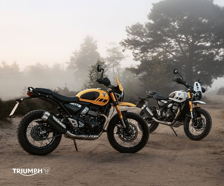 Vorschaubild für Post - JETZT VORBESTELLBAR: Die neue Scrambler 400 XC!
Unsere T-Serie bekommt mit dieser geländetauglichen Variante starken Nachwuchs in drei verschiedenen Farben.
🏍️ Mit 40 PS A2-geeignet
⛰️ Abgehobene Vorderradabdeckung, Schutzgitter, Spoiler-Scheibe
🛞 NEU: Schlauchlose Kreuzspeichenräder
>> https://www.triumph-regensburg.de <<
