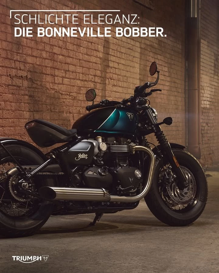 Vorschaubild für Post - Manche Bikes lassen einen so schnell nicht mehr los - die Bonneville Bobber ist auf jeden Fall eines davon. 👌

Jetzt bestellbar!
>> https://www.triumph-regensburg.de <<