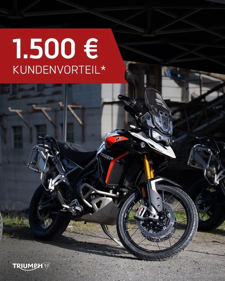 Vorschaubild für Post - Ready, set, Tiger: Diesen Sommer erhältst du beim Kauf einer neuen Tiger 900 satte 1.500 € Kundenvorteil!*

Komm vorbei und schau sie dir live bei uns im Showroom an. 🐅

🔗 www.triumph-regensburg.de
*Angebotsdetails siehe Webseite