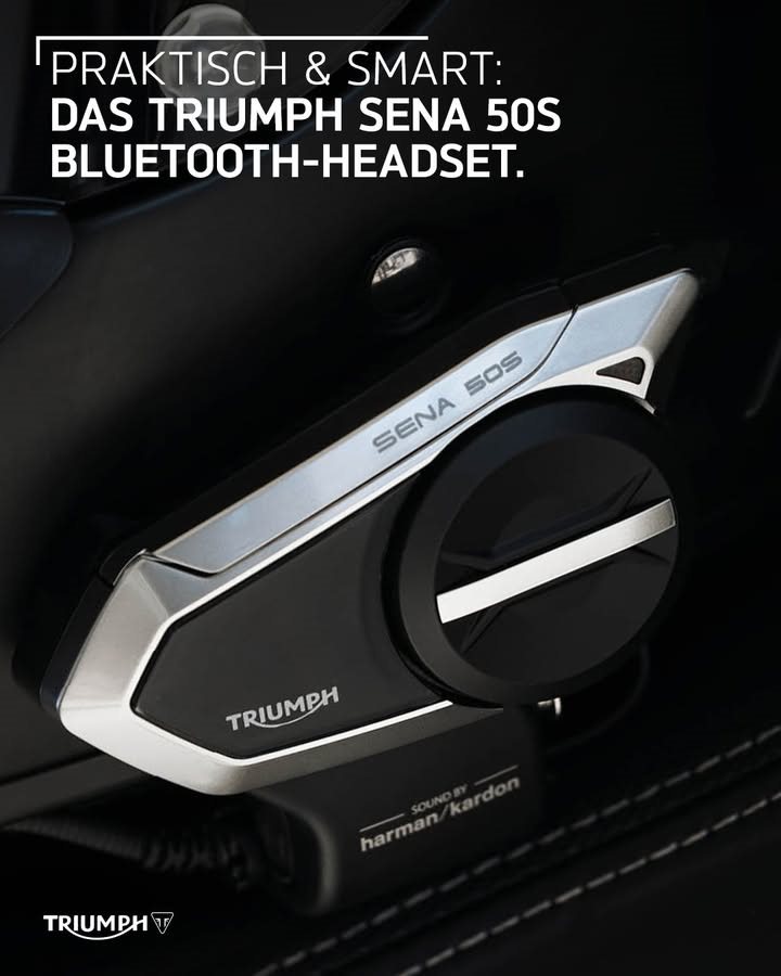 Vorschaubild für Post - Einfach zu bedienen und zuverlässig, wenn's drauf ankommt: Das Triumph Sena 50S Bluetooth-Headset.
🗣️ Über Sprachbefehle (mit Telefonverbindung) steuerbar
⚡ Nur 1 Stunde Ladezeit
📞 Bis zu 9 Stunden Mesh-Gesprächszeit oder 14 Stunden Bluetooth-Gesprächszeit
Bei uns erhältlich!
>> https://www.triumph-duesseldorf.com <<