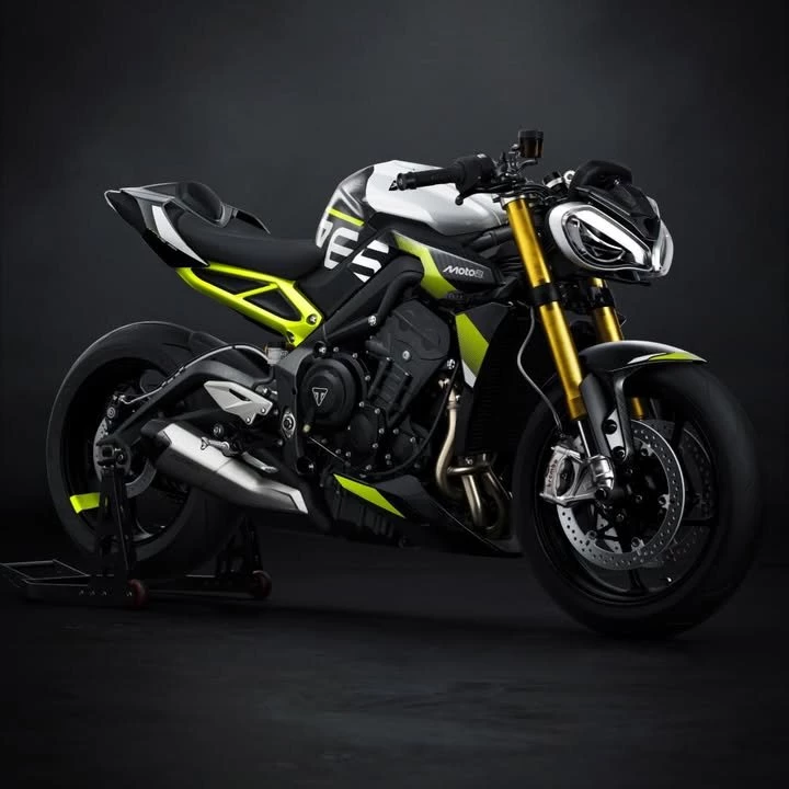 Vorschaubild für Post - Die neue Triumph Street Triple 765 Moto 2 Edition. Lackierung in Moto 2 mit Akzenen in Triumph Performence Yellow. Wir bekommen nur eine Maschine zu verkaufen mit Liefertermin im März 2026. #triumphsaarbrücken #triumphmotorcycles #triumph765moto2