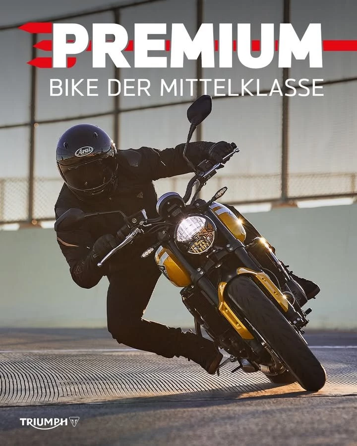 Vorschaubild für Post - Leicht im Handling, stark in der Performance: Die Trident 660 definiert die Mittelklasse neu.
Und das zu einem Top-Preis, der überrascht. 🔥
Jetzt bei uns im Showroom!
>> https://www.triumph-coburg.de <<