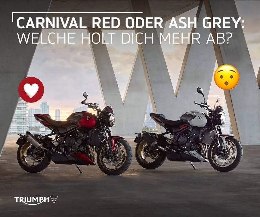 Vorschaubild für Post - Beide? Beide. 🤝
Lerne die neue Trident 800 jetzt bei uns im Showroom kennen!

>> https://www.triumph-coburg.de <<