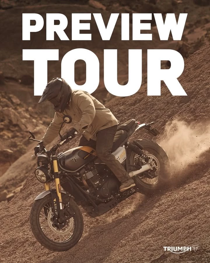 Vorschaubild für Post - Am 06.12.2025 stellen wir dir bei der Triumph Preview Tour im Rahmen unseres Nikolaus-Markts die Modellneuheiten 2026 vor.

Wir haben von 9 Uhr bis 16 Uhr geöffnet und freuen uns auf deinen Besuch!