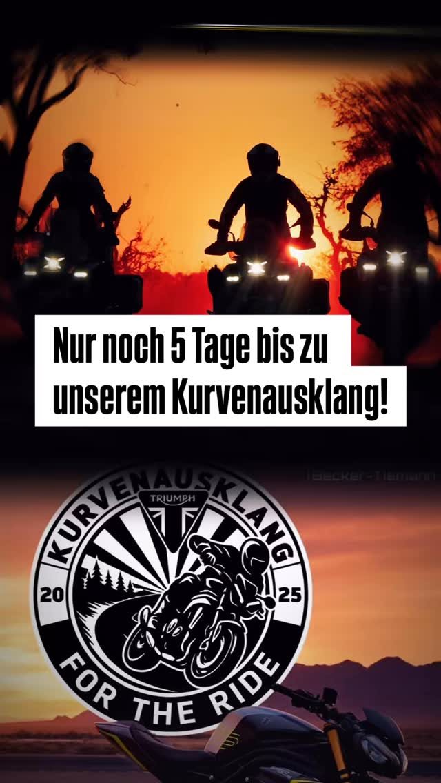 Vorschaubild für Post - Nur noch 5 Tage bis zu unserem Kurvenausklang an diesem Samstag, 27.9.25, von 10-16 Uhr in der Halberstädter Straße 53 in Paderborn.
👉 mit kostenlosen Probefahrten
👉 bis zu 75% Rabatt auf Triumph-Bekleidung
👉 weiteren Ausstellern
👉 Kaffee & Muffins
👉 leckere Grillspezialitäten
Kommt vorbei! Wir freuen uns auf Euren Besuch!
#kurvenausklang2025 #triumphpaderborn #motorradbeckertiemann