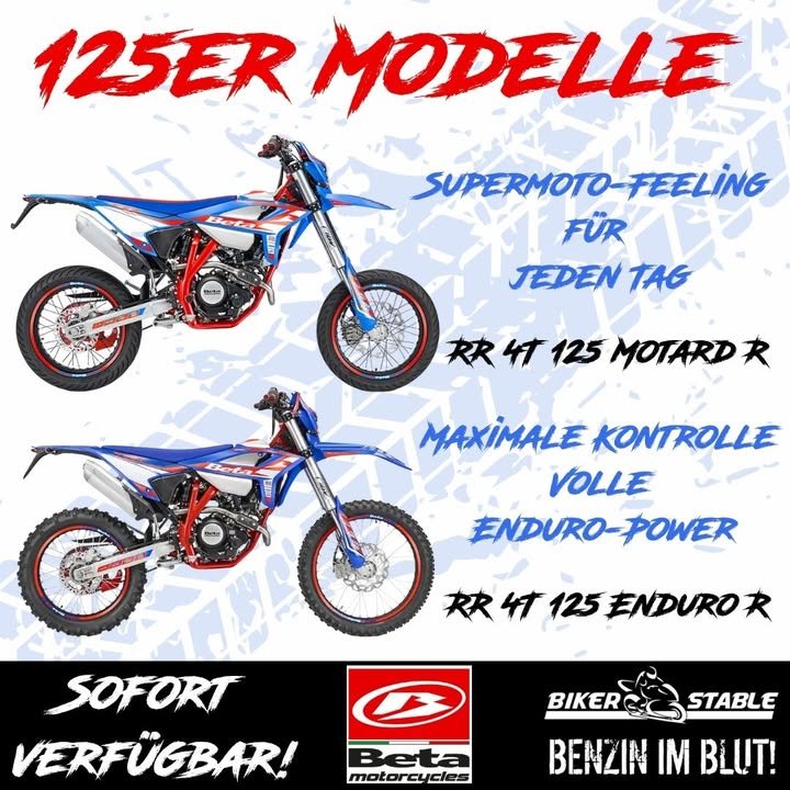 Vorschaubild für Post - Enduro oder Supermoto – was feierst du mehr?
Mit der Beta RR 4T Enduro R geht’s ab durchs Gelände, Matsch im Gesicht inklusive.
Die Supermoto R dagegen liebt den Asphalt – Wheelies, Slides und volle Kontrolle auf der Straße.
Egal wofür du dich entscheidest – Beta bringt den Spaß!
#betarr4t #enduroodermotard #betavibes #rideyourway #benzinimblut