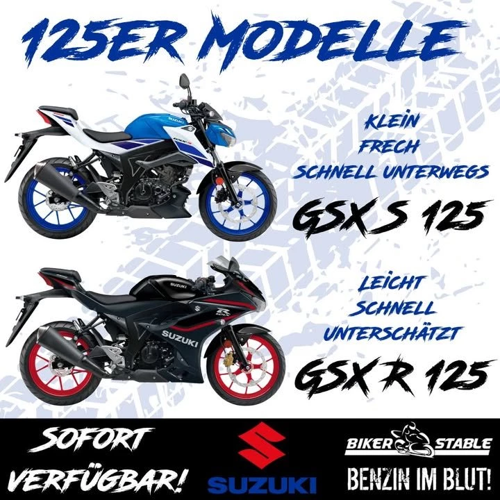 Vorschaubild für Post - GSX-R oder GSX-S – was fährst du in Zukunft?

Die GSX-R 125 ist der kleine Sportler für alle, die’s richtig krachen lassen wollen. 
Die GSX-S 125 macht in der Stadt so richtig Spaß und lässt dich easy durch den Verkehr cruisen. 
Egal was, Spaß ist garantiert! 

#suzuki125 #gsxr125 #gsxs125 #rideandenjoy #benzinimblut