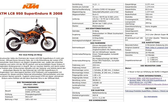 Motorrad Occasion KTM 950 SuperEnduro R - Bild 8